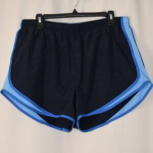 Nike Women's Tempo Dri-Fit Running Shorts (Navy with Blue Mesh)